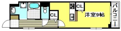 ハイダウェイホーム茨木【205号室】の間取り