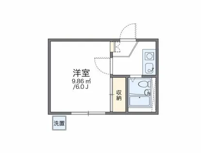 レオパレス岡崎公園【1階】の間取り