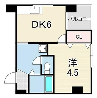 城内マンション【2階】の間取り