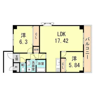 カーサ中野P1【4階】の間取り