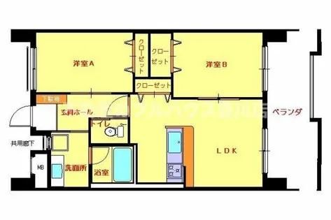 ロイヤルハイツ石黒【7階】の間取り