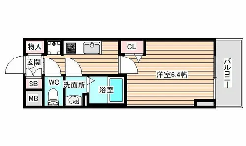 プレサンス福島吉野ミナージ【9階】の間取り