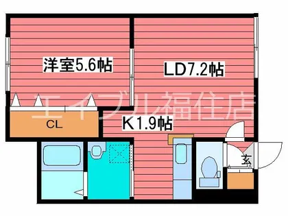 SOLEIL2.6【1階】の間取り