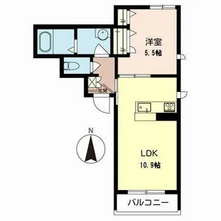 ロータス東山【0302号室】の間取り
