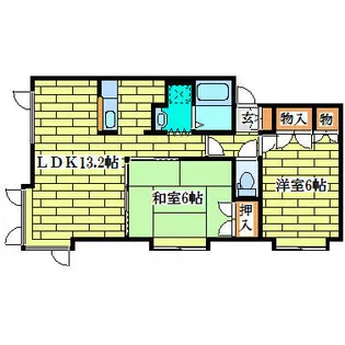 ルミエールM【201号室】の間取り