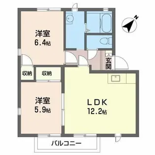 MAISON SONE【A202号室】の間取り