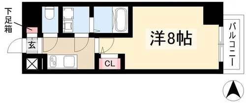エスリード栄 THE PARK【403号室】の間取り