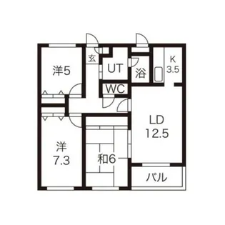 クラーク宮の森【1階】の間取り