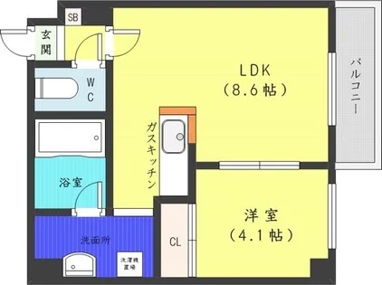 アンビエンテ131【7階】の間取り