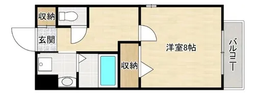ウエンズ大阪城北【3階】の間取り