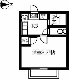 ハイツHARMONY【103号室】の間取り