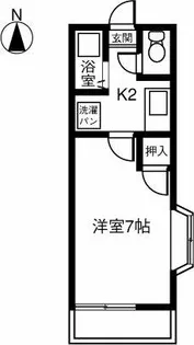 野村グリーンヴィレッジE【201号室】の間取り