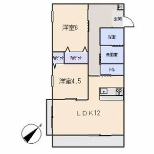 ハイツ沢添【103号室】の間取り