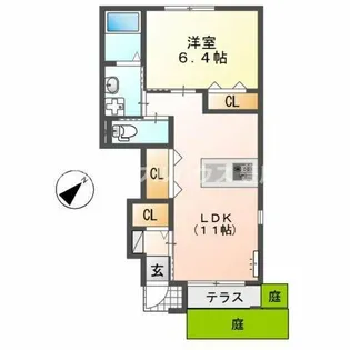 Cuore【1階】の間取り