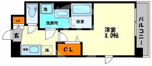 グランカリテ日本橋【11階】の間取り