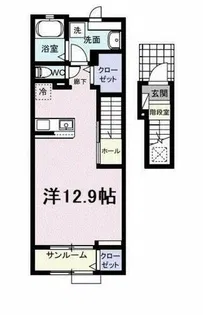 カシェット【2階】の間取り