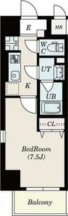 ドゥナーレ辻町【6階】の間取り