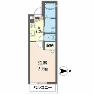 カトルメゾン東前【0202号室】の間取り