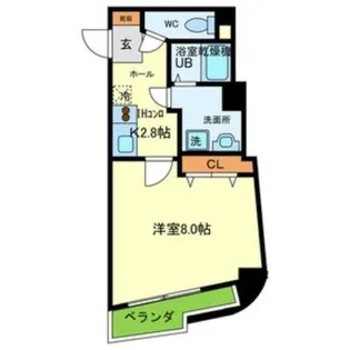リベールくずは【1階】の間取り