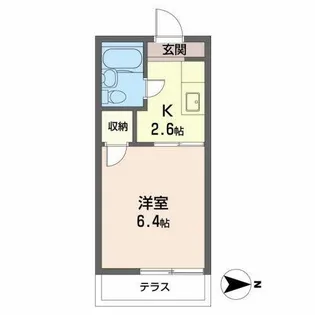 シャトー本町【0101号室】の間取り