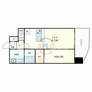 クローバー・グランデ今里【5階】の間取り