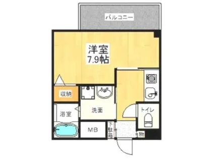 ラシーヌ天王寺【8階】の間取り