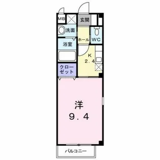 カレント上吉田ⅠA【2階】の間取り