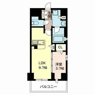 ペスカード別院【0606号室】の間取り