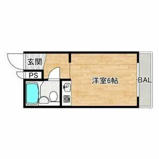 プレアール北田辺【3階】の間取り