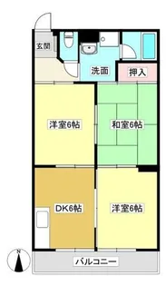 若草ハイツ【102号室】の間取り