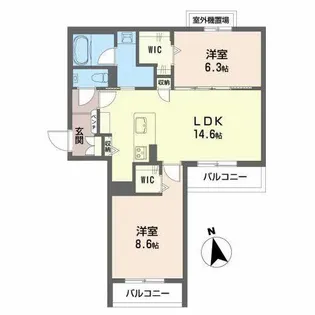LEGARE GOKISO(レガーレ御器所)【0302号室】の間取り