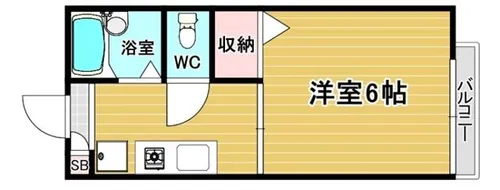 ソレーユ豊中【2階】の間取り