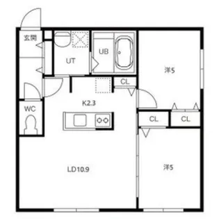 VILLETTA札幌【1階】の間取り