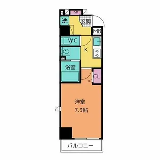 ラグゼナ上前津【401号室】の間取り