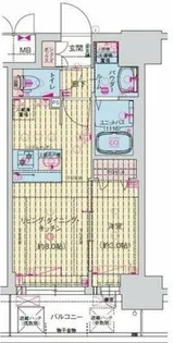プレサンス新深江ディレット【10階】の間取り