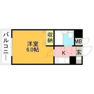 メゾン・ド・天神【406号室】の間取り