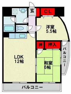 ジョイフル祇園桜通り【703号室】の間取り