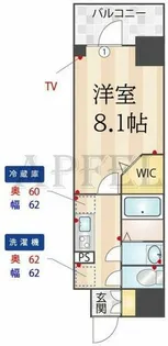 ミラージュパレス大阪ドームProsper【2階】の間取り