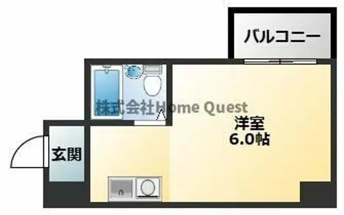 エアリーコート小阪【6階】の間取り