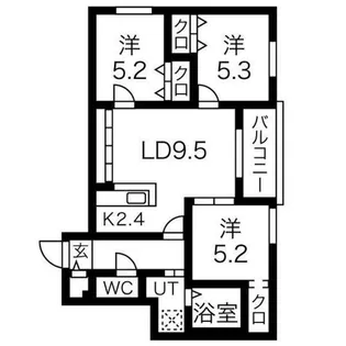 Artemis【3階】の間取り