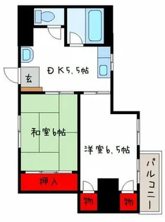 シティ八尾【5階】の間取り