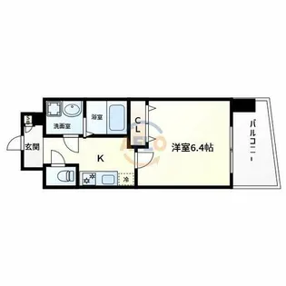 Luxe田辺【6階】の間取り