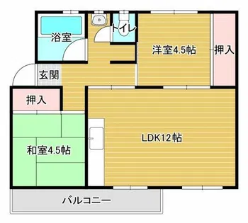 泉北桃山台第二団地36号棟【4階】の間取り