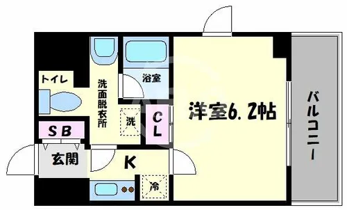 セイワパレス大今里【2階】の間取り