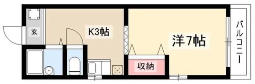 藤ハウス【201号室】の間取り