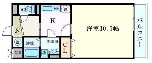 レジェンド南条【1階】の間取り