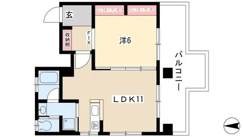 遠藤ビル【403号室】の間取り