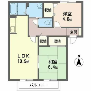 メゾンヴェ-ル A【2階】の間取り