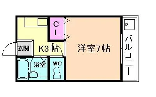 シャルマンリバー【1階】の間取り