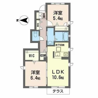 メゾン嵐桜【0101号室】の間取り